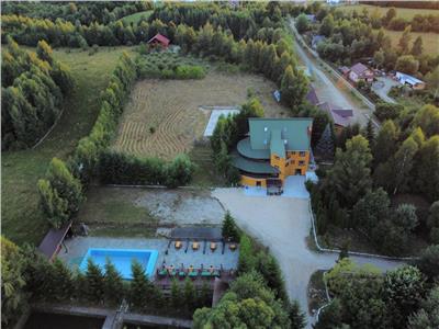 Complex turistic 18 camere, piscina si iaz, de vanzare, Rasnov - Glajarie, jud Brasov, negociabil